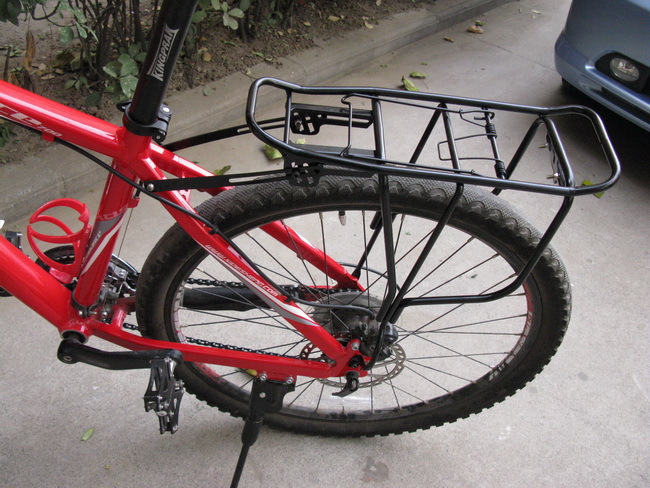 山地车钢制货架 碟刹V刹兼容性与载人载物全解析